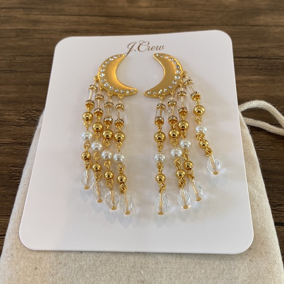 J. Crew Franchi Moon Pearl Earrings - Picture 4 of 12